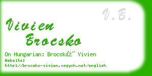 vivien brocsko business card